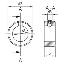 Stellringe DIN 705 Edelstahl A2