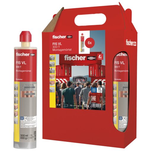 fischer® - SixPack Montagemörtel FIS VL 300 T