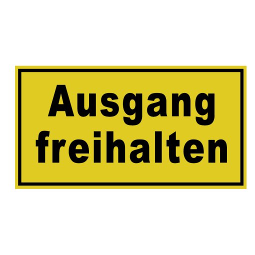 Ausgang freihalten